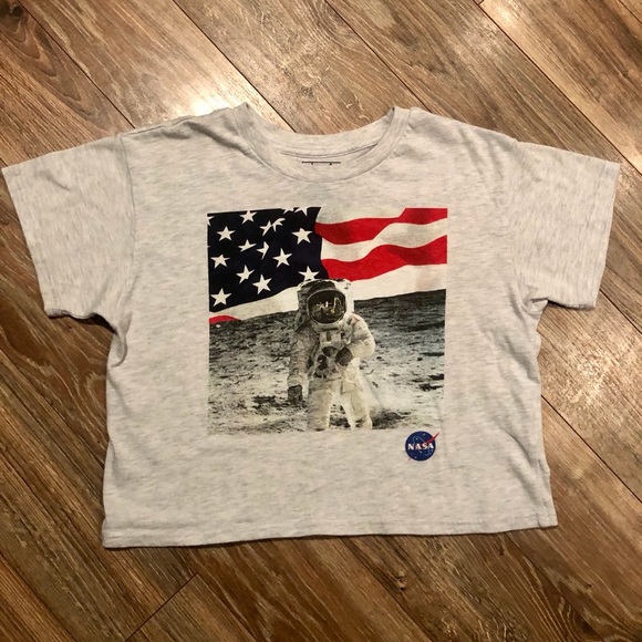 NASA Space Cropped Graphic Tee by Freeze Sz. Small - Picture 3 of 8